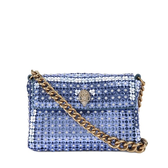 Kurt Geiger Handbags - Kurt Geiger Blue Sequin Crossbody Bag